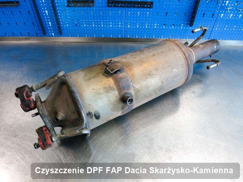 Filtr cząstek stałych DPF do samochodu marki Dacia w Skarżysku-Kamiennej wypalony w dedykowanym urządzeniu, gotowy do zamontowania