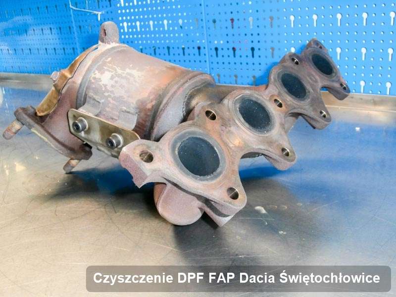 Filtr DPF i FAP do samochodu marki Dacia w Świętochłowicach wypalony na specjalnej maszynie, gotowy do wysyłki