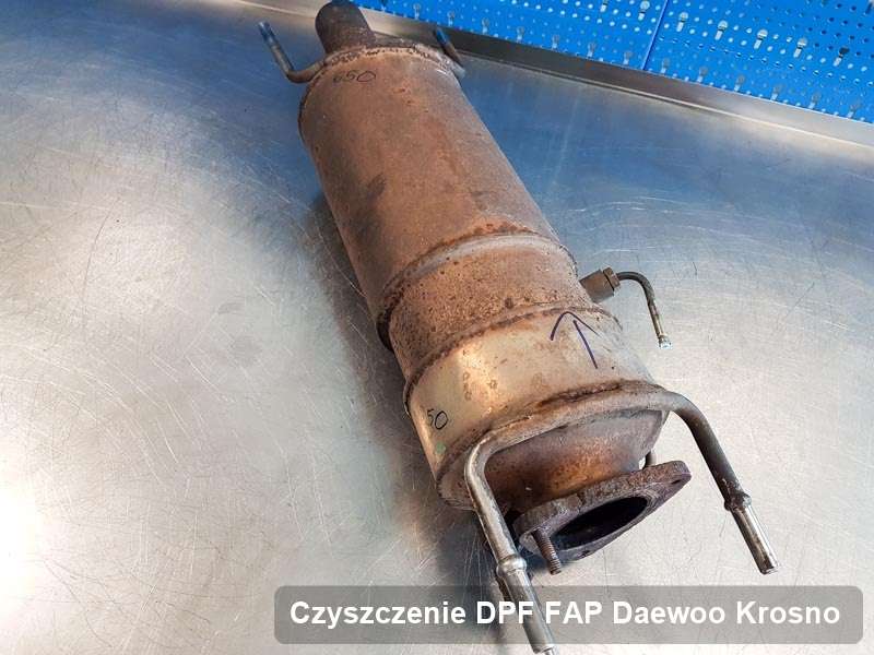 Filtr DPF układu redukcji emisji spalin do samochodu marki Daewoo w Krosnie wypalony w specjalistycznym urządzeniu, gotowy do wysyłki