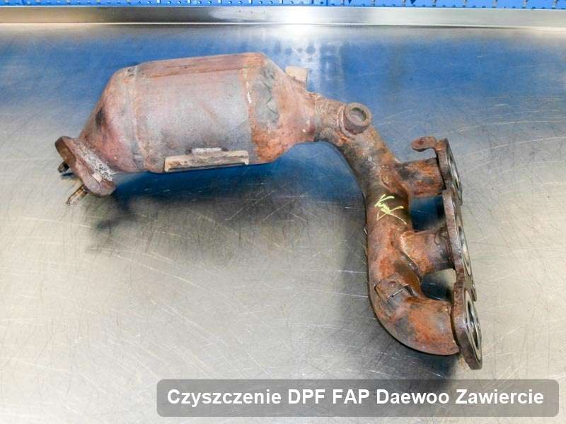 Filtr DPF i FAP do samochodu marki Daewoo w Zawierciu wypalony na odpowiedniej maszynie, gotowy do zamontowania
