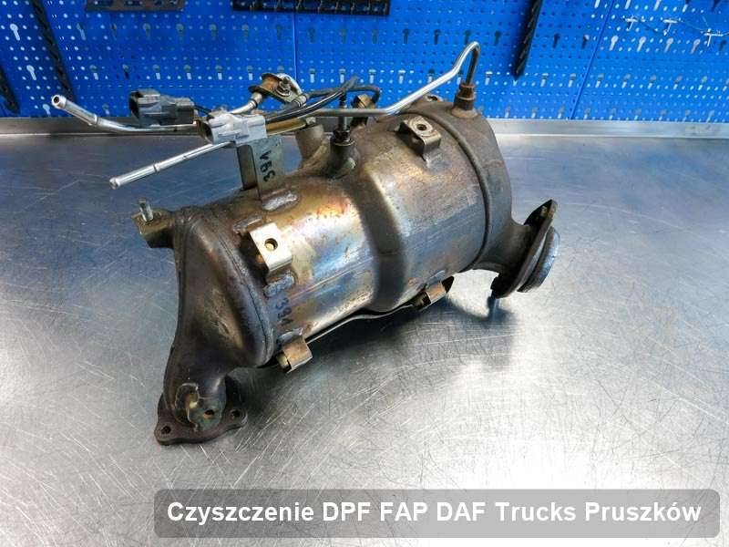 Filtr cząstek stałych DPF I FAP do samochodu marki DAF Trucks w Pruszkowie zregenerowany na odpowiedniej maszynie, gotowy do montażu