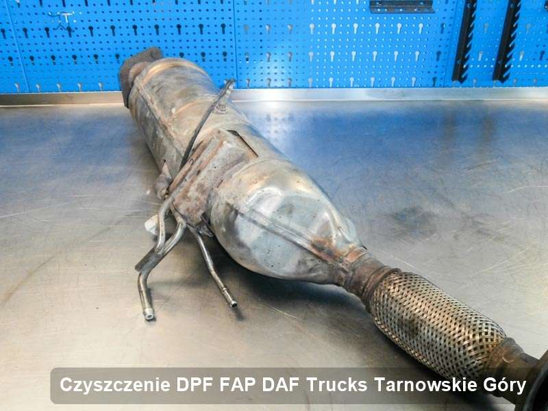 Filtr cząstek stałych DPF I FAP do samochodu marki DAF Trucks w Tarnowskich Górach naprawiony na specjalnej maszynie, gotowy do instalacji