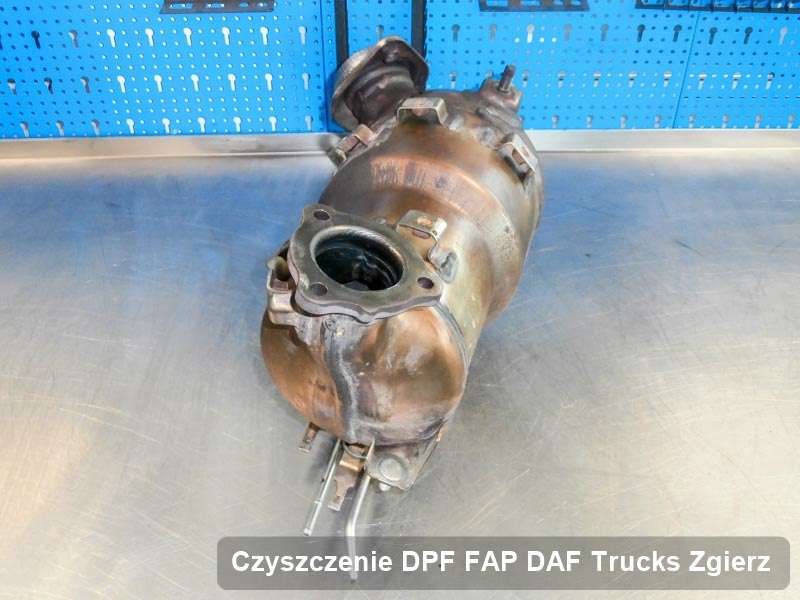 Filtr cząstek stałych FAP do samochodu marki DAF Trucks w Zgierzu wypalony w dedykowanym urządzeniu, gotowy do instalacji