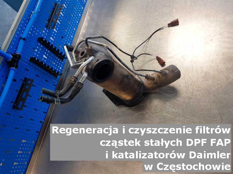 Wypłukany katalizator marki Daimler, w pracowni laboratoryjnej, w Częstochowie.