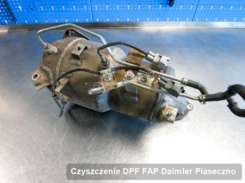 Filtr cząstek stałych FAP do samochodu marki Daimler w Piasecznie dopalony w dedykowanym urządzeniu, gotowy spakowania