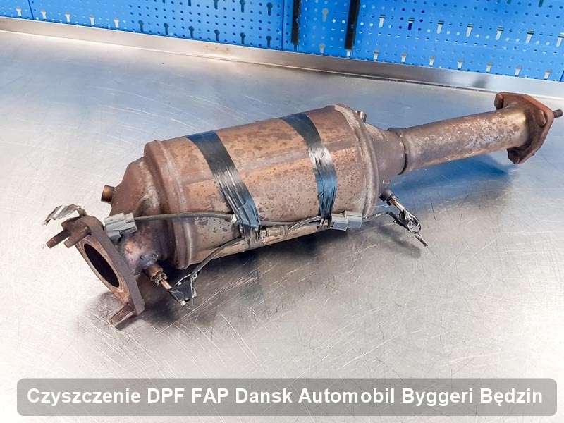 Filtr cząstek stałych DPF I FAP do samochodu marki Dansk Automobil Byggeri w Będzinie oczyszczony w specjalnym urządzeniu, gotowy do montażu