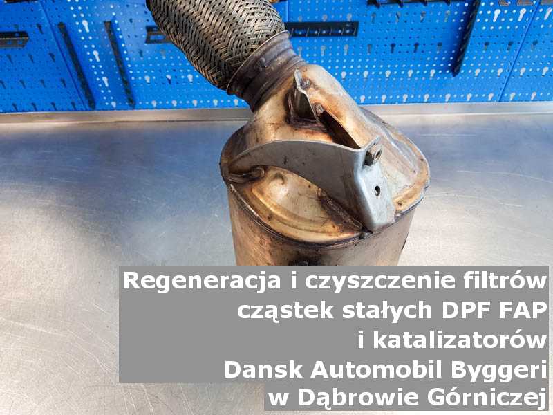 Naprawiony katalizator utleniający marki Dansk Automobil Byggeri, w specjalistycznej pracowni, w Dąbrowie Górniczej.