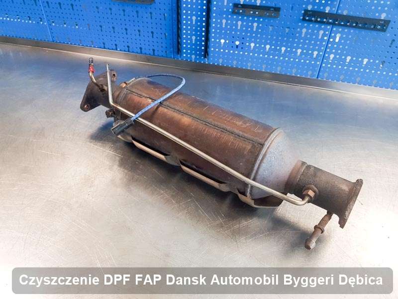 Filtr cząstek stałych DPF I FAP do samochodu marki Dansk Automobil Byggeri w Dębicy dopalony na specjalnej maszynie, gotowy do instalacji