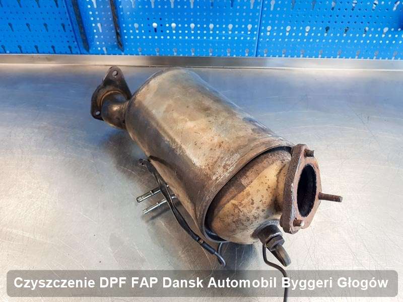 Filtr cząstek stałych do samochodu marki Dansk Automobil Byggeri w Głogowie dopalony na specjalistycznej maszynie, gotowy do wysyłki