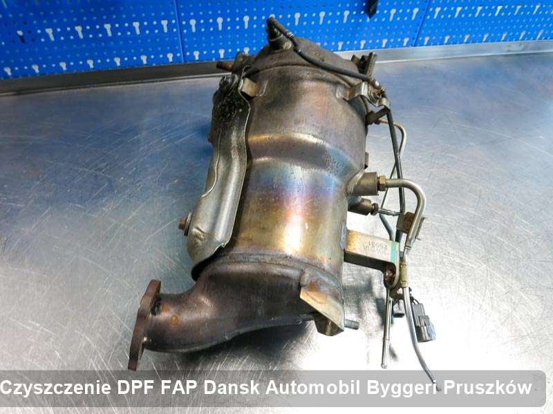 Filtr FAP do samochodu marki Dansk Automobil Byggeri w Pruszkowie dopalony na dedykowanej maszynie, gotowy do instalacji