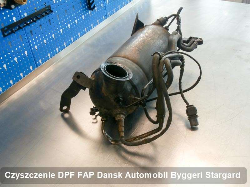 Filtr FAP do samochodu marki Dansk Automobil Byggeri w Stargardzie oczyszczony na odpowiedniej maszynie, gotowy spakowania