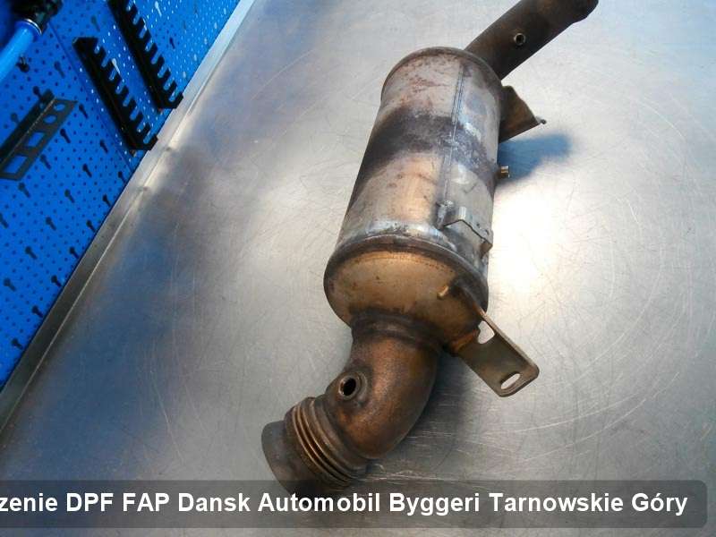 Filtr FAP do samochodu marki Dansk Automobil Byggeri w Tarnowskich Górach dopalony w specjalistycznym urządzeniu, gotowy do instalacji
