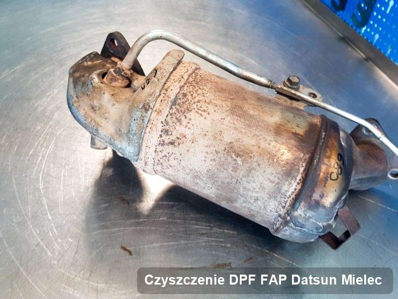 Filtr cząstek stałych do samochodu marki Datsun w Mielcu naprawiony w dedykowanym urządzeniu, gotowy do wysyłki