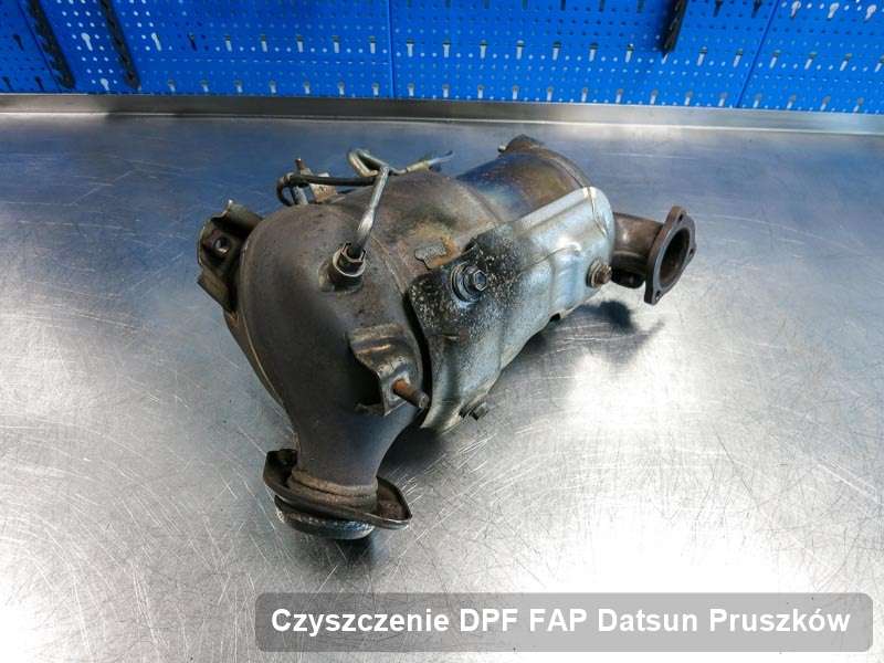Filtr FAP do samochodu marki Datsun w Pruszkowie oczyszczony na specjalnej maszynie, gotowy spakowania