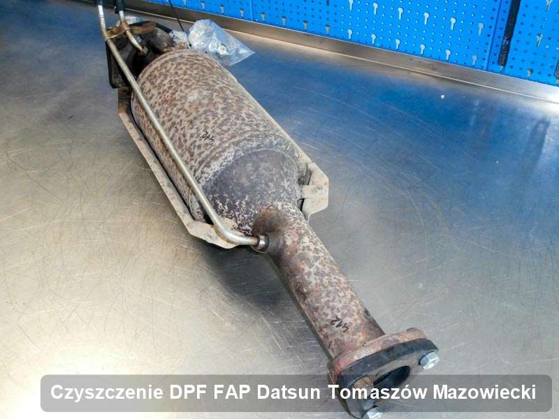 Filtr cząstek stałych FAP do samochodu marki Datsun w Tomaszowie Mazowieckim wyremontowany na dedykowanej maszynie, gotowy do wysyłki