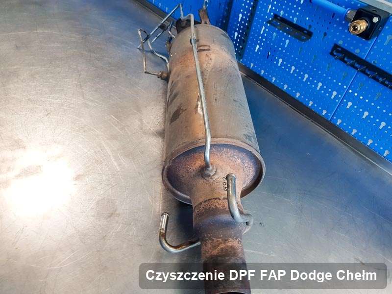Filtr cząstek stałych DPF I FAP do samochodu marki Dodge w Chełmie wyremontowany na specjalistycznej maszynie, gotowy do wysyłki