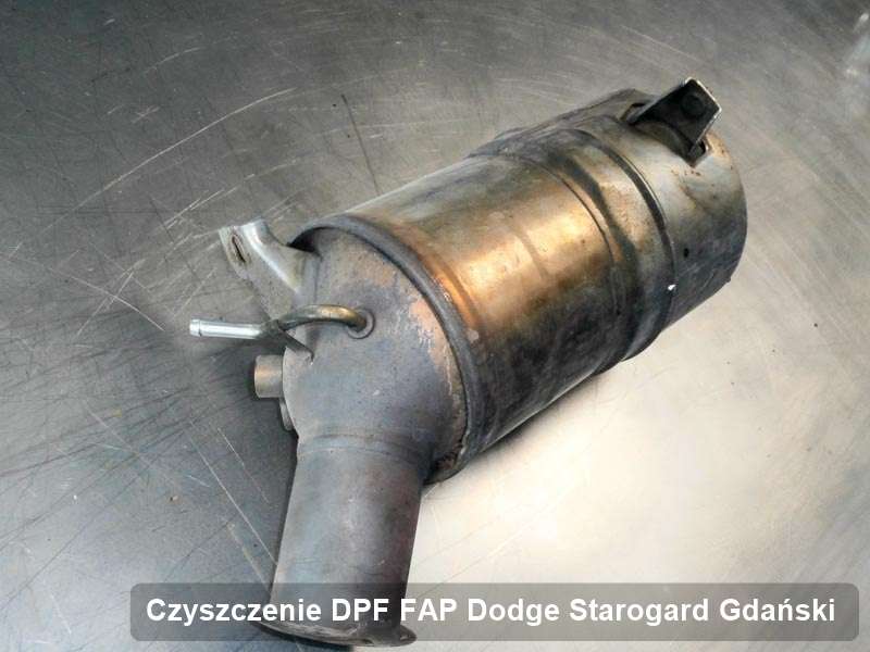 Filtr cząstek stałych DPF do samochodu marki Dodge w Starogardzie Gdańskim naprawiony na dedykowanej maszynie, gotowy do instalacji