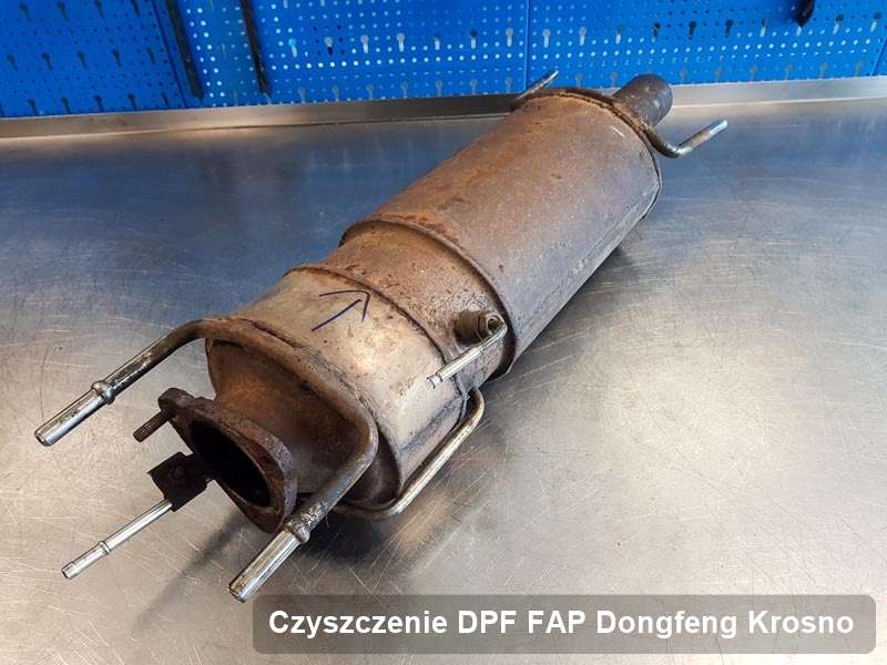 Filtr DPF do samochodu marki Dongfeng w Krosnie wyczyszczony w specjalistycznym urządzeniu, gotowy do wysyłki
