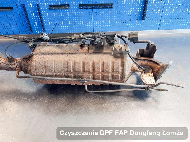 Filtr cząstek stałych do samochodu marki Dongfeng w Łomży naprawiony na dedykowanej maszynie, gotowy spakowania