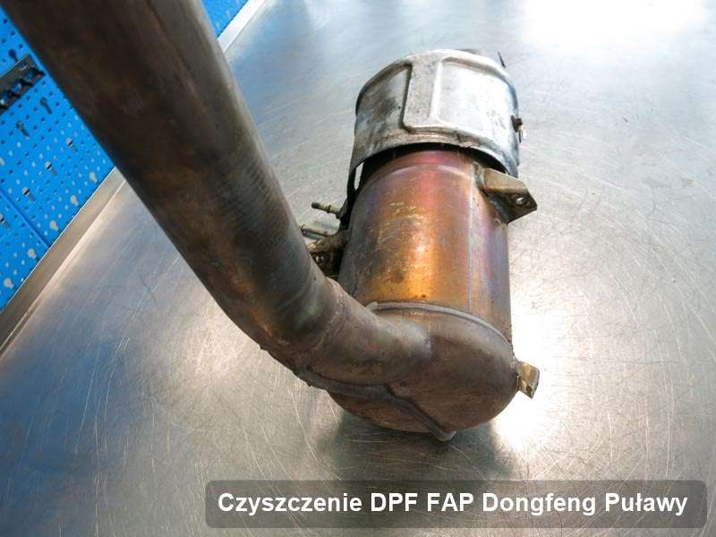 Filtr cząstek stałych DPF I FAP do samochodu marki Dongfeng w Puławach oczyszczony na odpowiedniej maszynie, gotowy do zamontowania