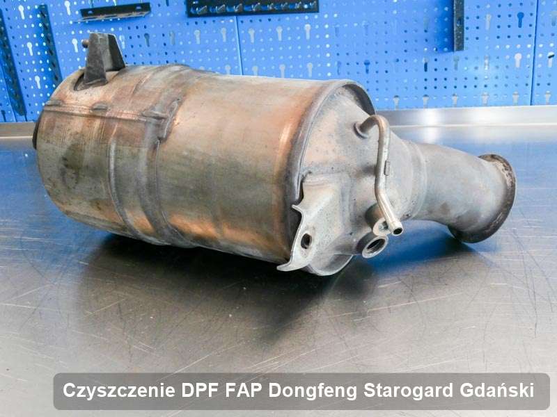 Filtr cząstek stałych FAP do samochodu marki Dongfeng w Starogardzie Gdańskim zregenerowany na specjalnej maszynie, gotowy spakowania
