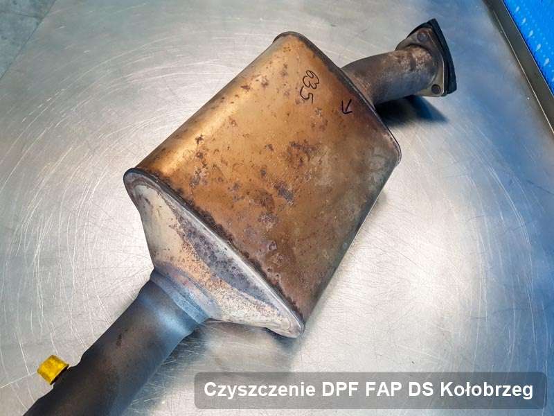 Filtr cząstek stałych FAP do samochodu marki DS w Kołobrzegu naprawiony na odpowiedniej maszynie, gotowy do montażu