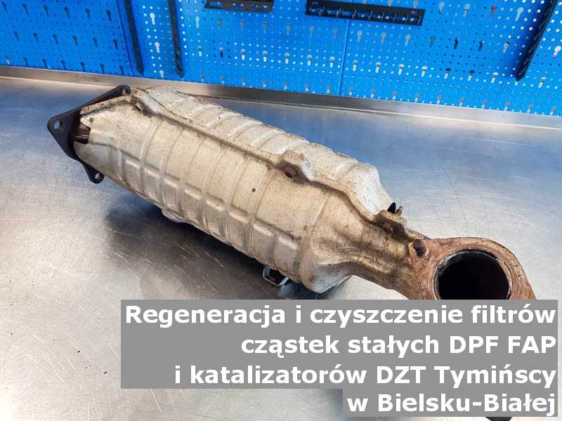 Zregenerowany filtr marki DZT Tymińscy, w pracowni regeneracji, w Bielsku-Białej.