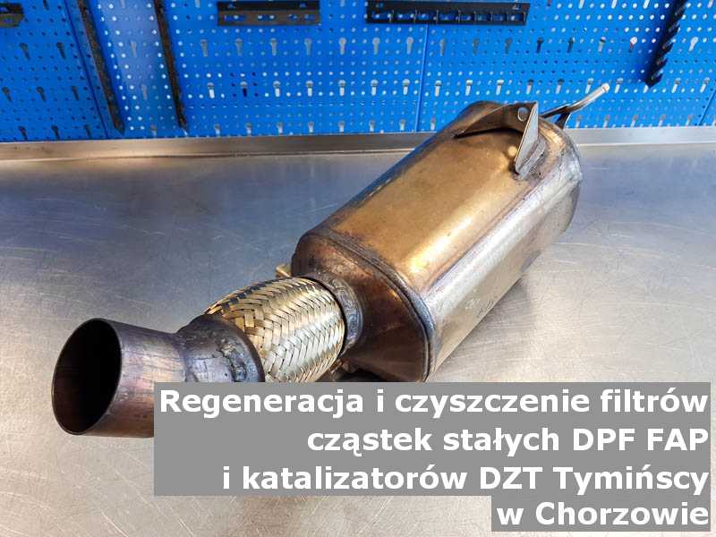 Oczyszczony filtr DPF marki DZT Tymińscy, w pracowni laboratoryjnej, w Chorzowie.