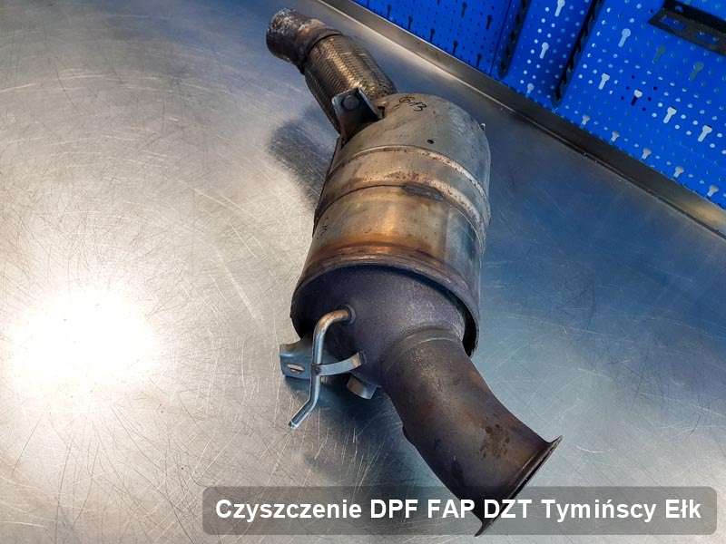 Filtr cząstek stałych DPF do samochodu marki DZT Tymińscy w Ełku wyremontowany na specjalnej maszynie, gotowy do zamontowania
