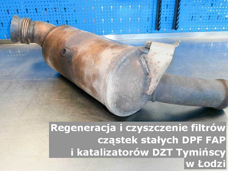 Zregenerowany katalizator SCR marki DZT Tymińscy, w warsztatowym laboratorium, w Łodzi.