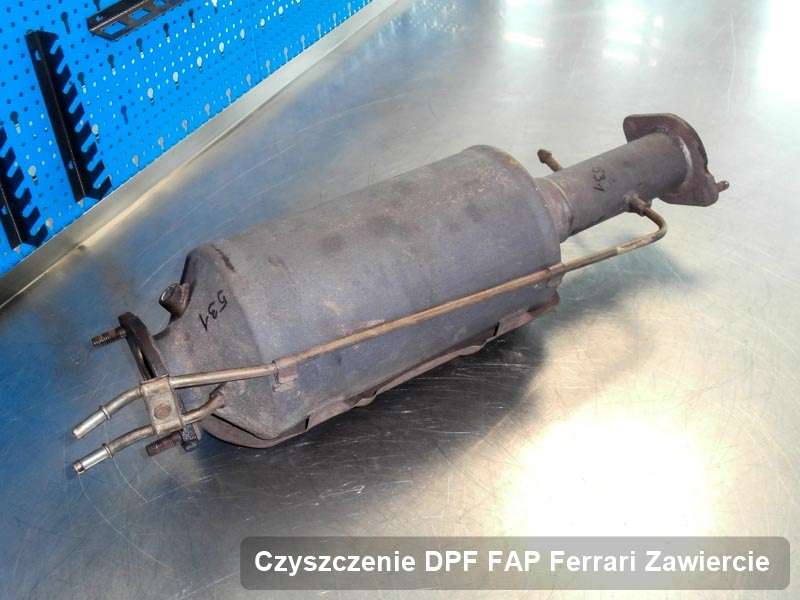 Filtr DPF i FAP do samochodu marki Ferrari w Zawierciu dopalony w dedykowanym urządzeniu, gotowy do instalacji