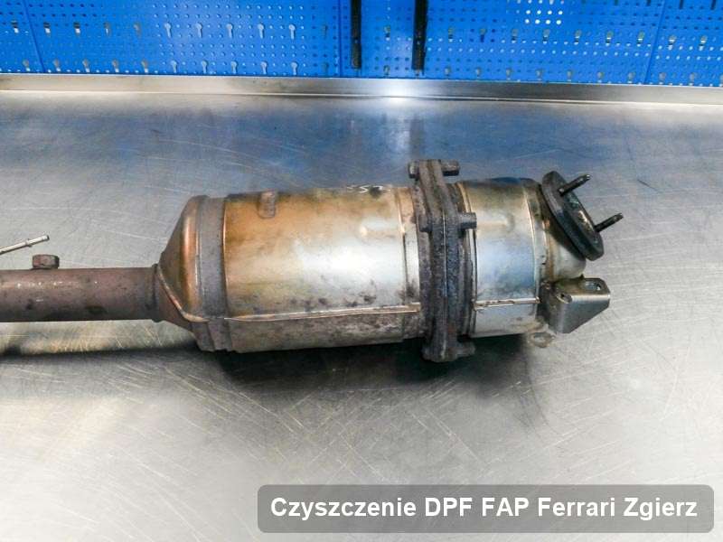 Filtr cząstek stałych DPF I FAP do samochodu marki Ferrari w Zgierzu oczyszczony na specjalistycznej maszynie, gotowy do instalacji