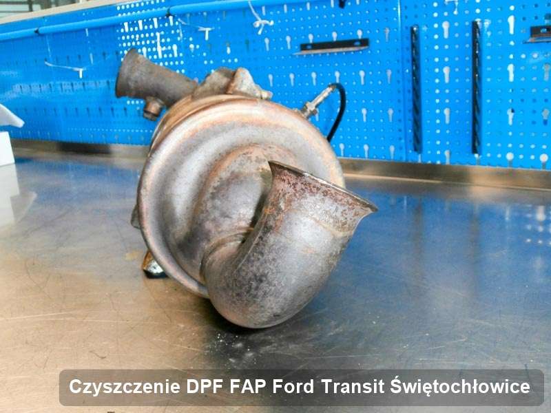Filtr cząstek stałych DPF I FAP do samochodu marki Ford Transit w Świętochłowicach dopalony na specjalnej maszynie, gotowy do wysyłki