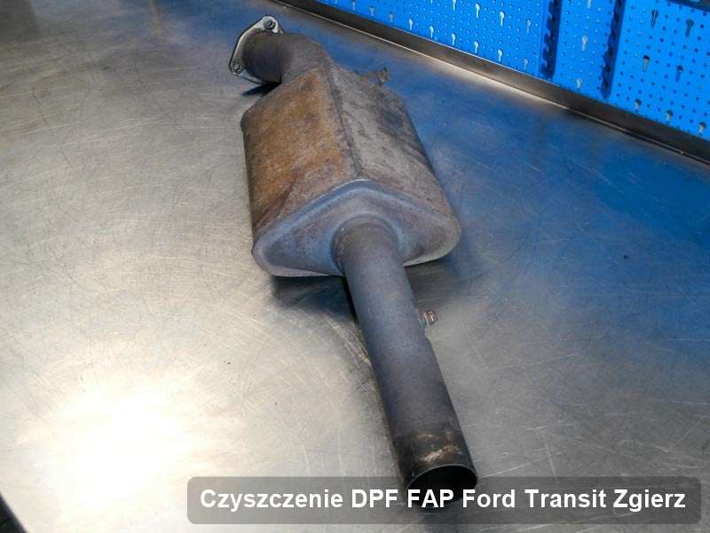 Filtr DPF układu redukcji emisji spalin do samochodu marki Ford Transit w Zgierzu wyczyszczony na dedykowanej maszynie, gotowy do montażu