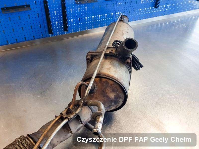 Filtr cząstek stałych FAP do samochodu marki Geely w Chełmie dopalony w specjalnym urządzeniu, gotowy do instalacji