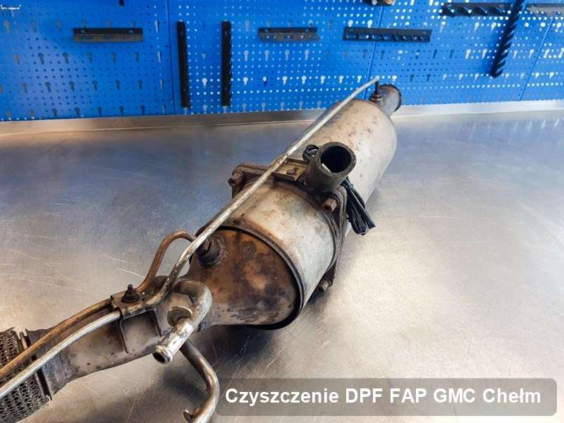 Filtr cząstek stałych DPF I FAP do samochodu marki GMC w Chełmie oczyszczony na specjalistycznej maszynie, gotowy do montażu