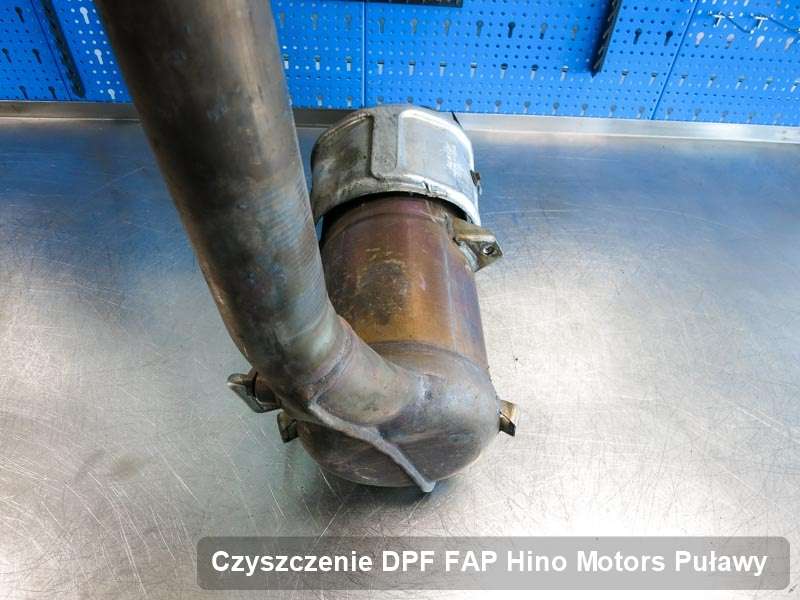 Filtr cząstek stałych DPF I FAP do samochodu marki Hino Motors w Puławach wyczyszczony na specjalnej maszynie, gotowy spakowania