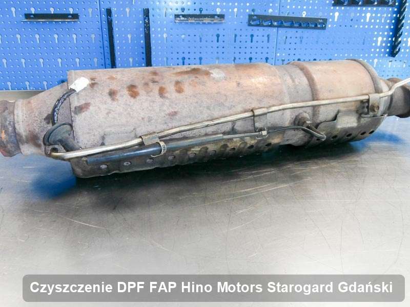 Filtr cząstek stałych FAP do samochodu marki Hino Motors w Starogardzie Gdańskim wypalony na specjalnej maszynie, gotowy spakowania