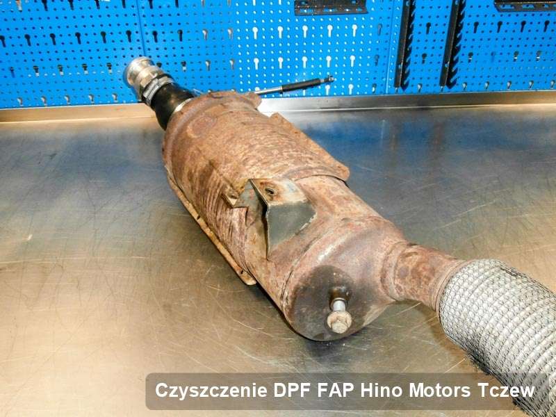 Filtr cząstek stałych DPF I FAP do samochodu marki Hino Motors w Tczewie oczyszczony na specjalnej maszynie, gotowy spakowania
