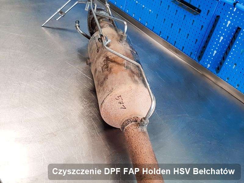 Filtr FAP do samochodu marki Holden (HSV) w Bełchatowie wyczyszczony w specjalnym urządzeniu, gotowy do instalacji