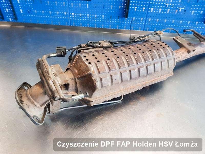 Filtr cząstek stałych DPF do samochodu marki Holden (HSV) w Łomży naprawiony na odpowiedniej maszynie, gotowy do montażu
