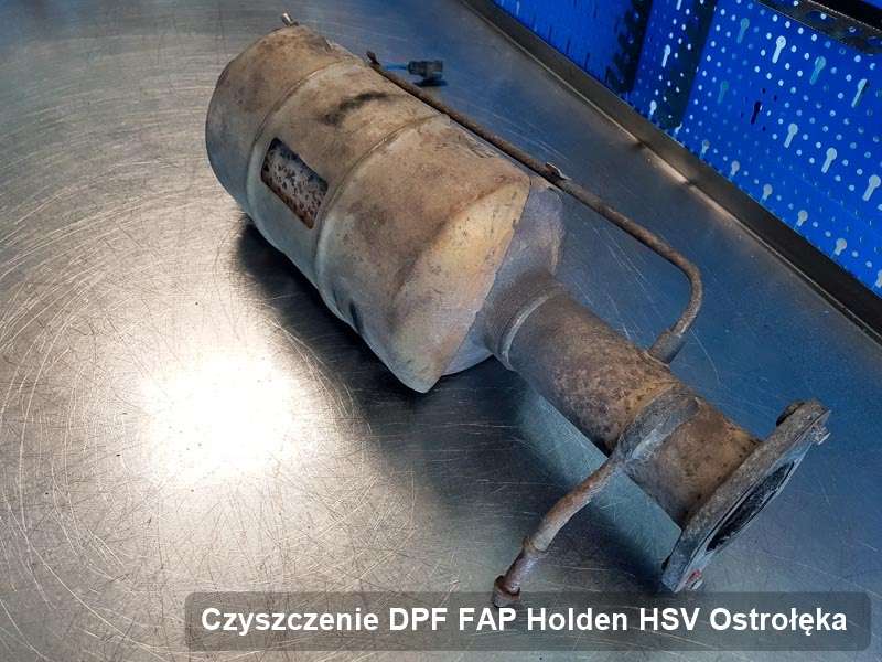 Filtr FAP do samochodu marki Holden (HSV) w Ostrołęce oczyszczony w specjalnym urządzeniu, gotowy spakowania