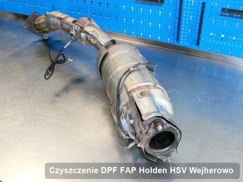 Filtr DPF układu redukcji emisji spalin do samochodu marki Holden (HSV) w Wejherowie naprawiony na specjalistycznej maszynie, gotowy do instalacji
