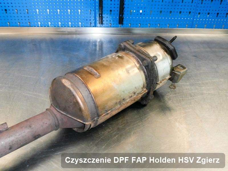 Filtr cząstek stałych DPF do samochodu marki Holden (HSV) w Zgierzu naprawiony w specjalistycznym urządzeniu, gotowy do wysyłki