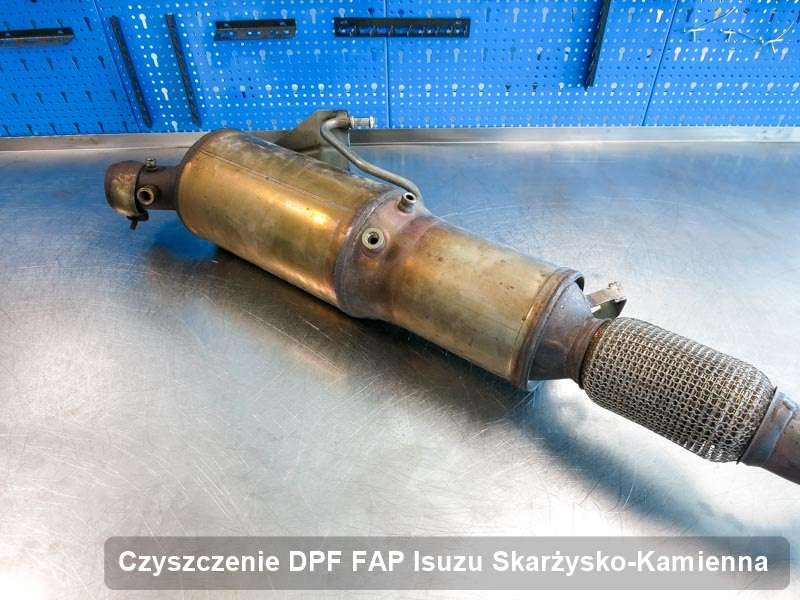 Filtr DPF do samochodu marki Isuzu w Skarżysku-Kamiennej wyremontowany na dedykowanej maszynie, gotowy do zamontowania