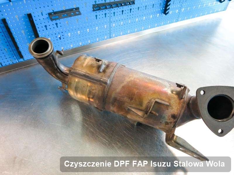 Filtr cząstek stałych FAP do samochodu marki Isuzu w Stalowej Woli dopalony w dedykowanym urządzeniu, gotowy do montażu