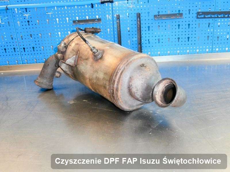 Filtr cząstek stałych DPF do samochodu marki Isuzu w Świętochłowicach zregenerowany na dedykowanej maszynie, gotowy do wysyłki