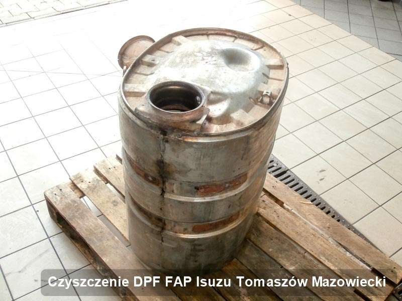 Filtr DPF i FAP do samochodu marki Isuzu w Tomaszowie Mazowieckim wyremontowany na specjalistycznej maszynie, gotowy do montażu