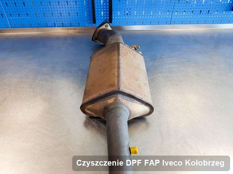 Filtr DPF układu redukcji emisji spalin do samochodu marki Iveco w Kołobrzegu dopalony na dedykowanej maszynie, gotowy do instalacji