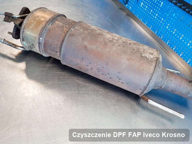 Filtr cząstek stałych FAP do samochodu marki Iveco w Krosnie zregenerowany w dedykowanym urządzeniu, gotowy do wysyłki